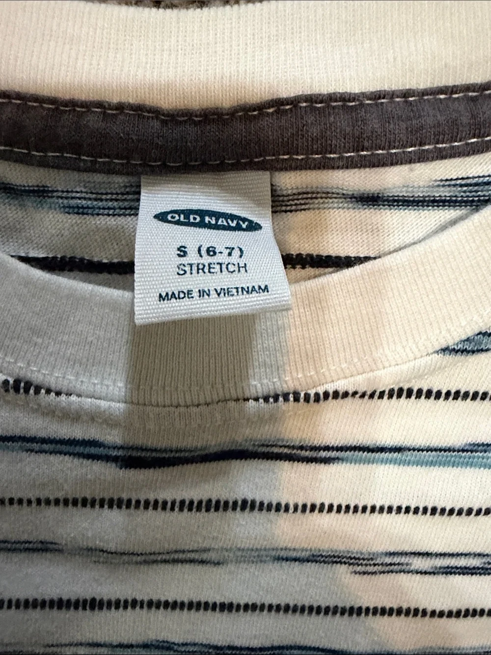 Old Navy Navy Shorts and Striped Tee Kids Set